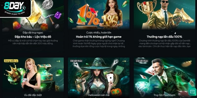 Các chương trình ưu đãi hot của sân chơi