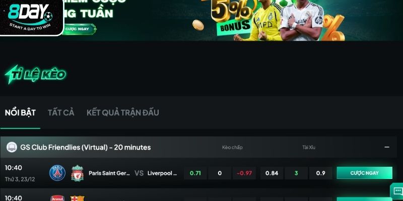 Những bộ môn đáng chơi tại sảnh thể thao