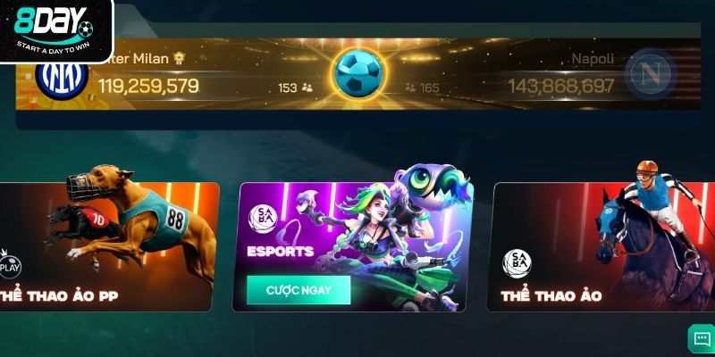 Thế mạnh của sảnh thể thao nhà cái